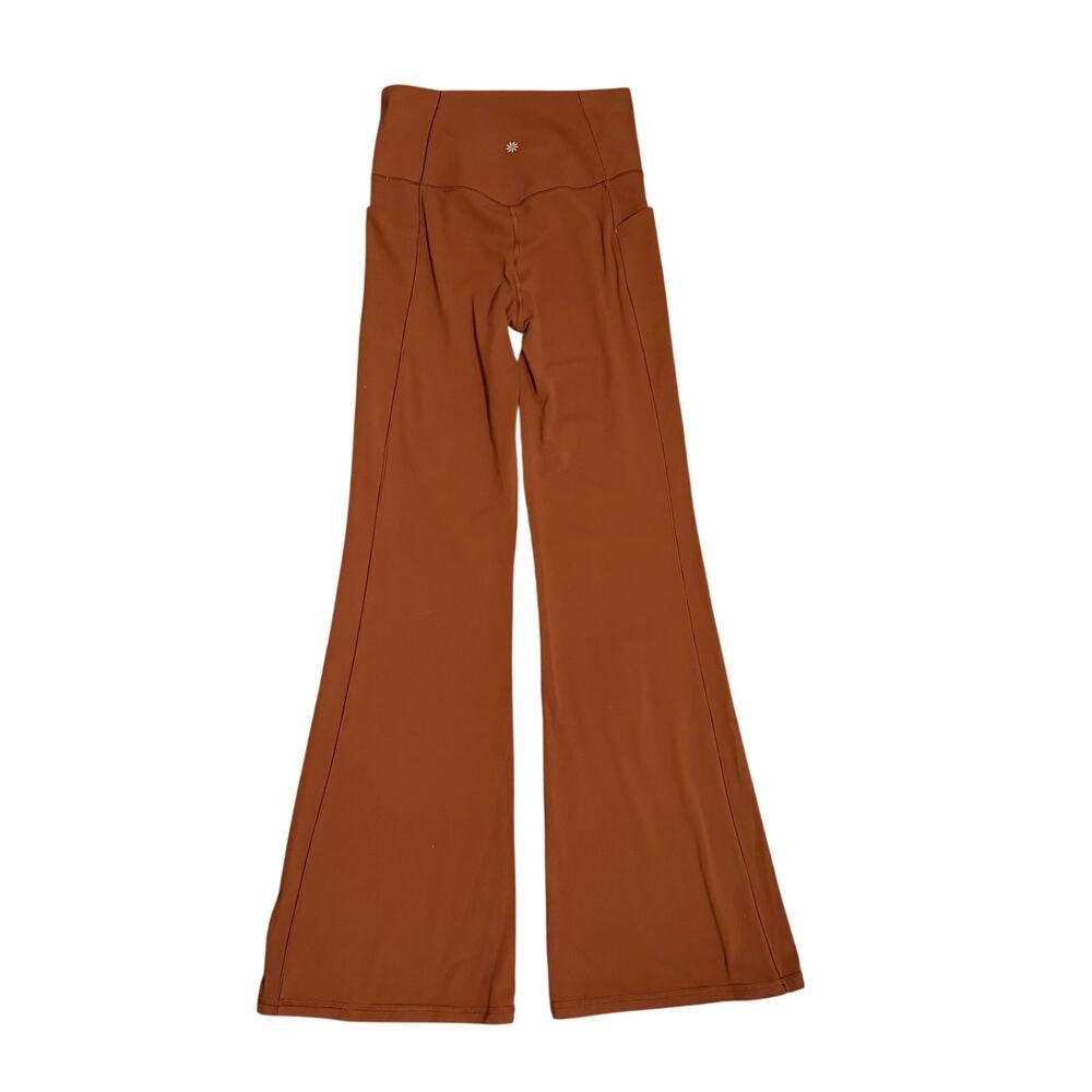 Athleta Burnt Orange Flare Leg Pants Size Small - Picture 3 of 11